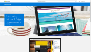 Microsoft announces new internet browser “EDGE” for Windows 10